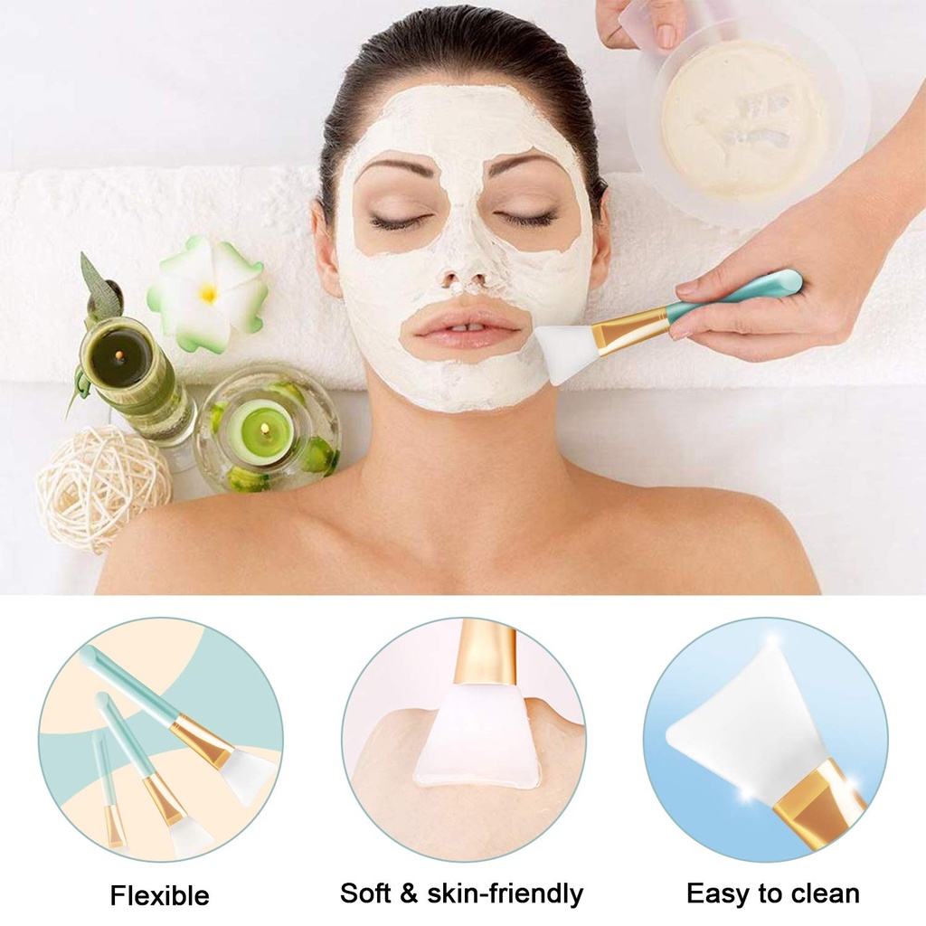 AZANA PINCEAU APPLICATEUR DE MASQUE FACIAL EN SILICONE MASQUE FACIAL