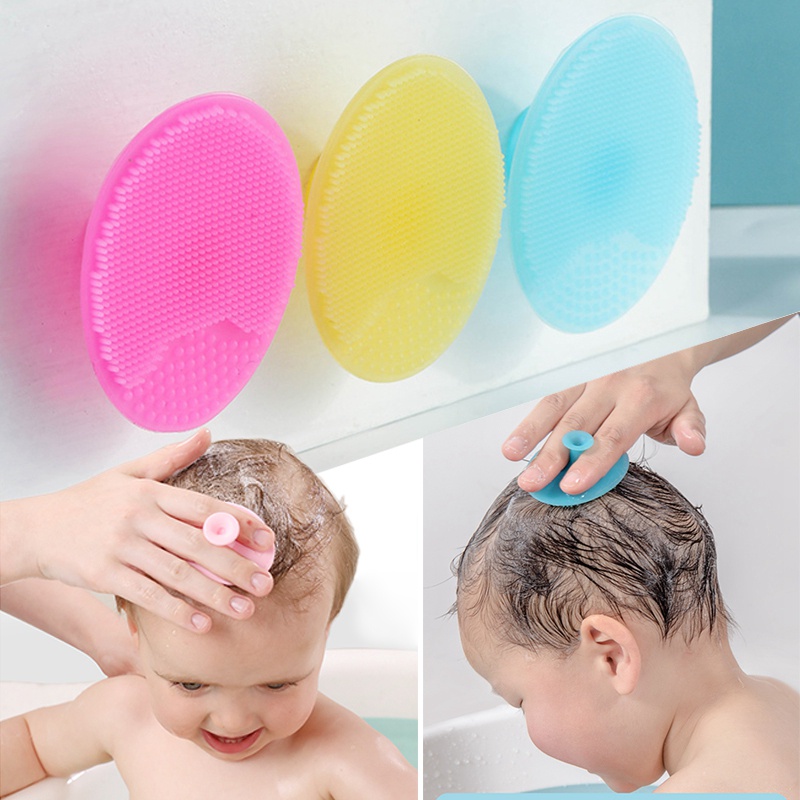 BEAUTY, BROSSE DE LAVAGE DE CHEVEUX EN SILICONE SOUPLE POUR BÉBÉ - BROSSE DE GOMMAGE DU VISAGE