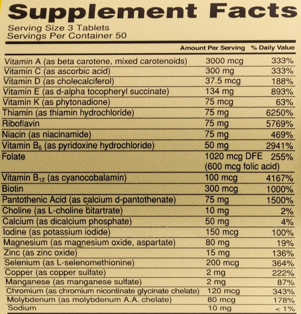 OPTIMUM NUTRITION OPTI-MEN MULTIVITAMIN 90 TABLETS 