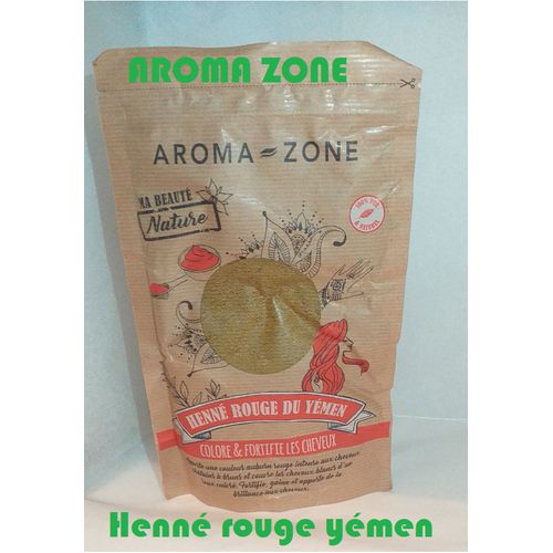AROMA-ZONE COLORANT CAPILLAIRE VÉGÉTAL HENNÉ ROUGE DU YÉMEN – 250 G