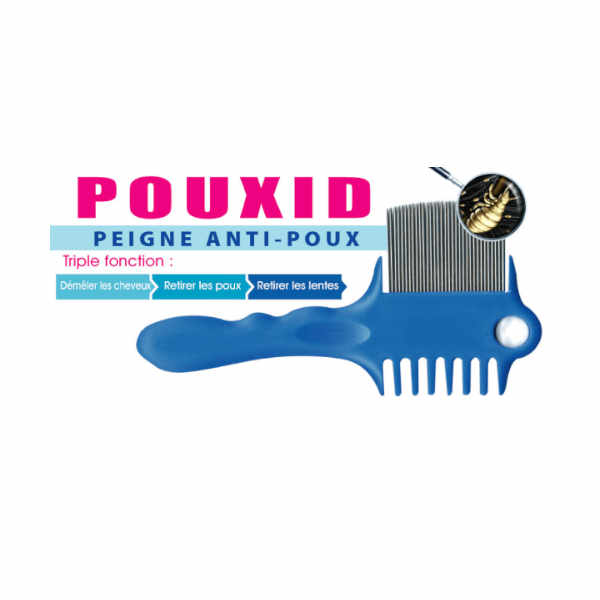 POUXID PEIGNE ANTI-POUX TRIPLE FONCTION
