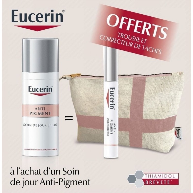 TROUSSE EUCERIN ANTI PIGMENT SOIN DE JOUR SPF50ML + ANTI PIGMENT CORRECTEUR DE TACHE
