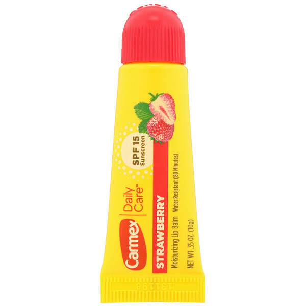 CARMEX, DAILY CARE, BAUME A LEVRES HYDRATANT, FRAISE, SPF 15, 10 G