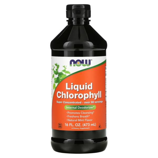 NOW FOODS, CHLOROPHYLLE LIQUIDE, MENTHE NATURELLE, 473 ML