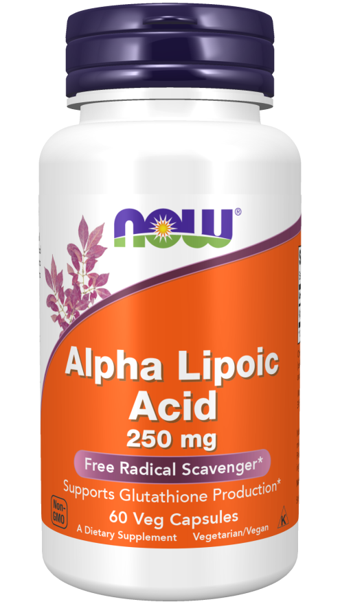 NOW Foods, Acide alpha-lipoïque, 250 mg, 120 gélules végétales 