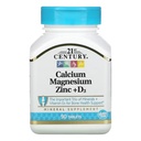 21ST CENTURY CALCIUM MAGNRSIUM ZIN + D3 90 COMPRIMES