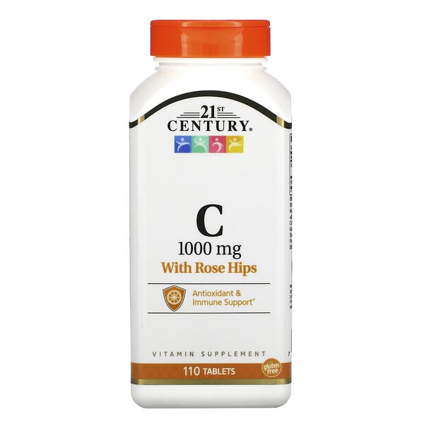 21ST CENTURY VITAMINE C ET CYNORRHODON  1000 MG, 110 COMPRIMÉS
