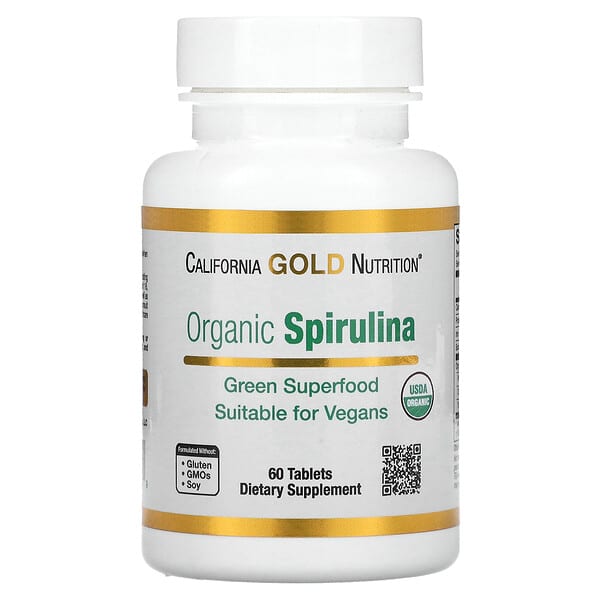 CALIFORNIA ORGANIC SPIRULINA 500MG 60TAB