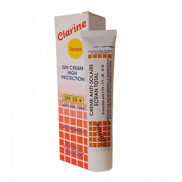 CLARINE OPAQUE ECRAN SOLAIRE IP 50+ A LA VITAMINE C 25GR
