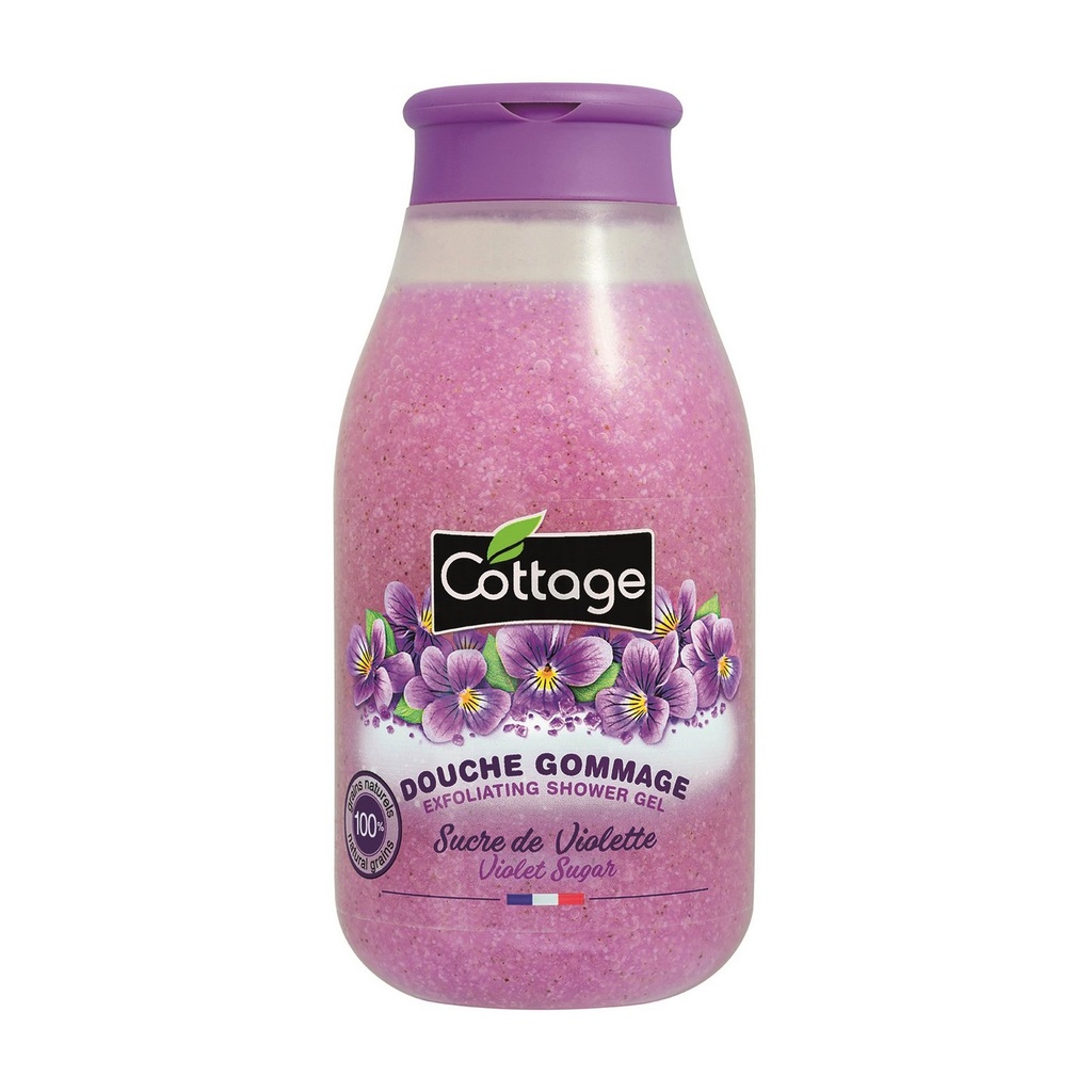 COTTAGE DOUCHE GOMMAGE SUCRE DE VIOLETTE 270 ML