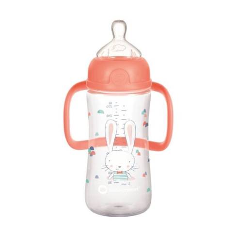 BEBE CONFORT BIBERON PP EMOTION AVEC POIGNET 270ML 6-24 CORAIL