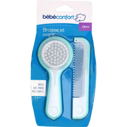 BEBE CONFORT BROSSE MIROIRE+PEIGNE BLEU WATER WORLD