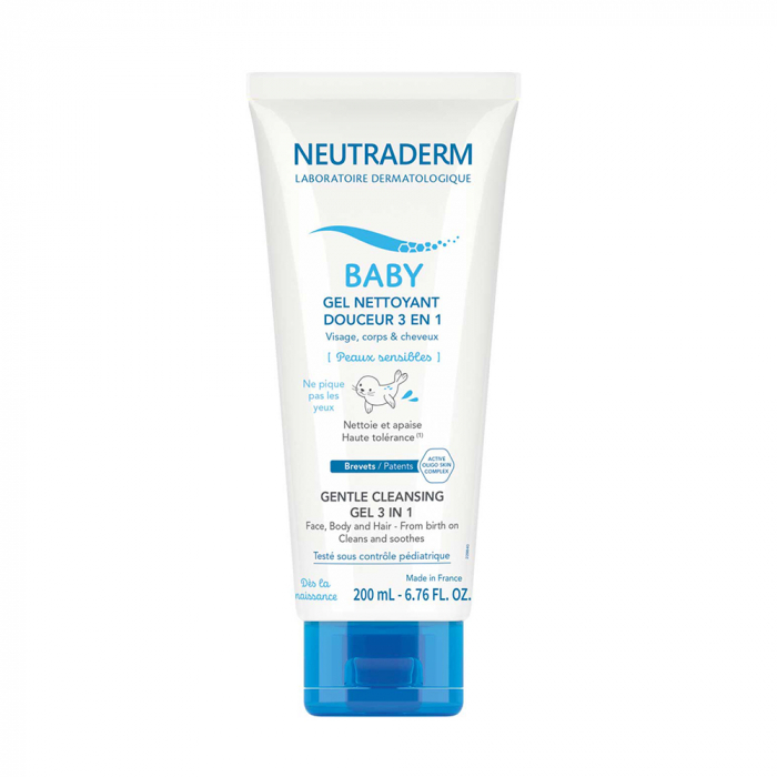 NEUTRADERM GEL NETTOYANT DOUCEUR 3EN1 DES LA NAISSANCE 200ML