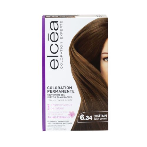 ELCEA COLORATION EXPERTE CHATAIN CLAIR CUIVRE N6.34