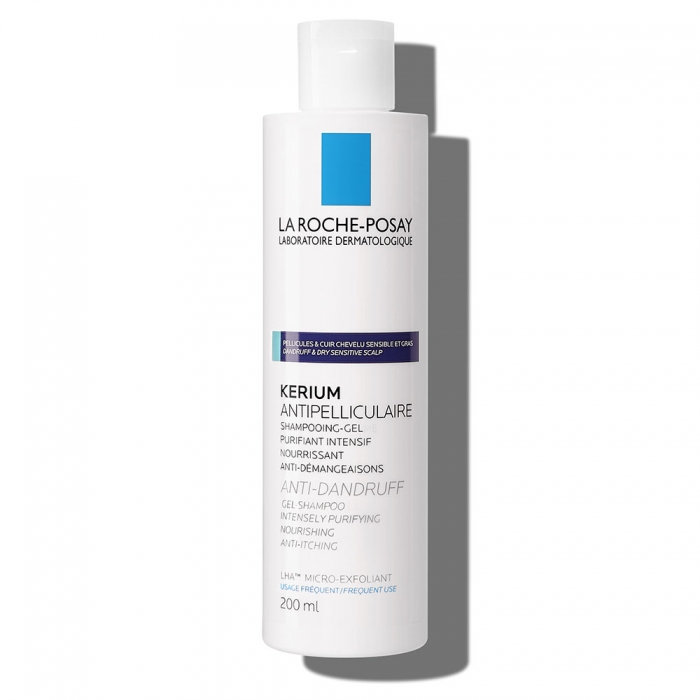 LA ROCHE-POSAY  KERIUM ANTIPELLICULAIRE CUIR CHEVELU GRAS 200ML