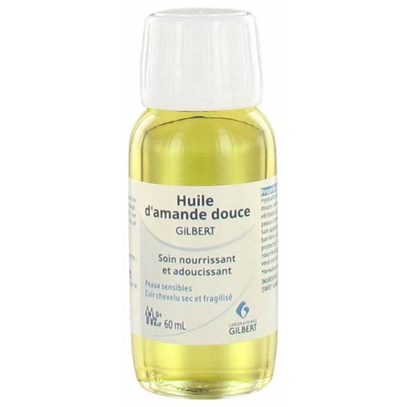GILBERT HUILE D'AMANDE DOUCE SOIN NOURRISSANT ET ADOUCISSANT 60ML