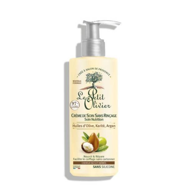 LE PETIT OLIVIER - CREME DE SOIN SANS RINÇAGE SOIN NUTRITION HUILES D'OLIVE - KARITE & ARGAN 200ML