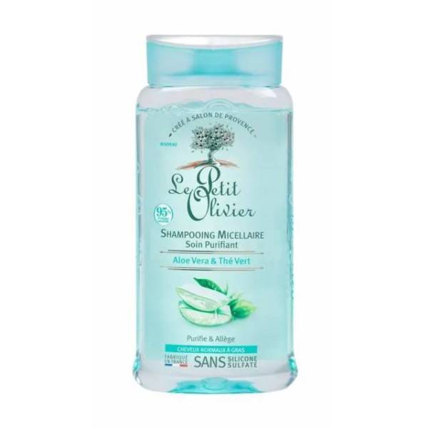 LE PETIT OLIVIER SHAMPOOING MICELLAIRE PURIFIANT ALOE VERA & THE VERT 250ML