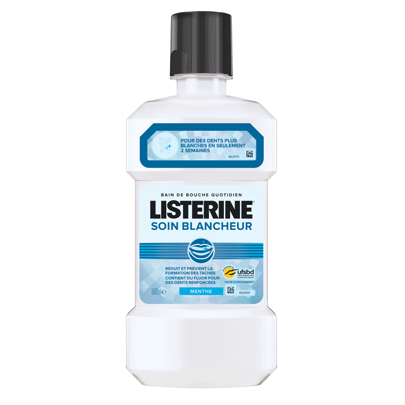 LISTERINE BAIN BOUCHE BLANCHEUR 500ML