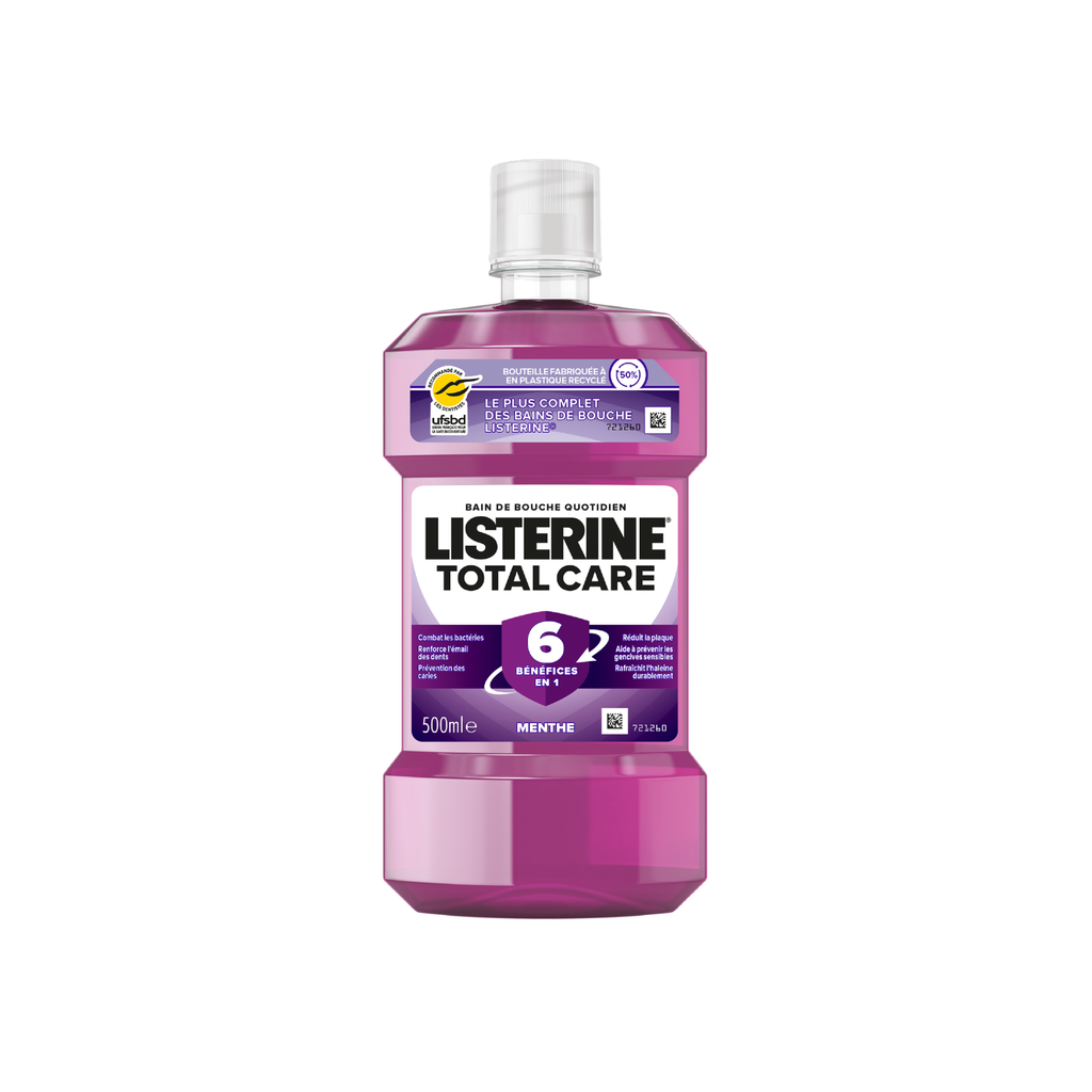 LISTERINE BAIN DE BOUCHE 6EN1 À LA MENTHE 500ML