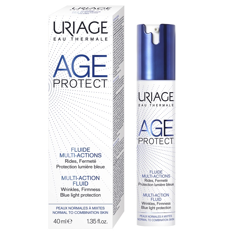 URIAGE AGE PROTECT FLUIDE MULTI-ACTIONS 40ML - RIDES, FERMETE, PROTECTION LUMIERE BLEUE