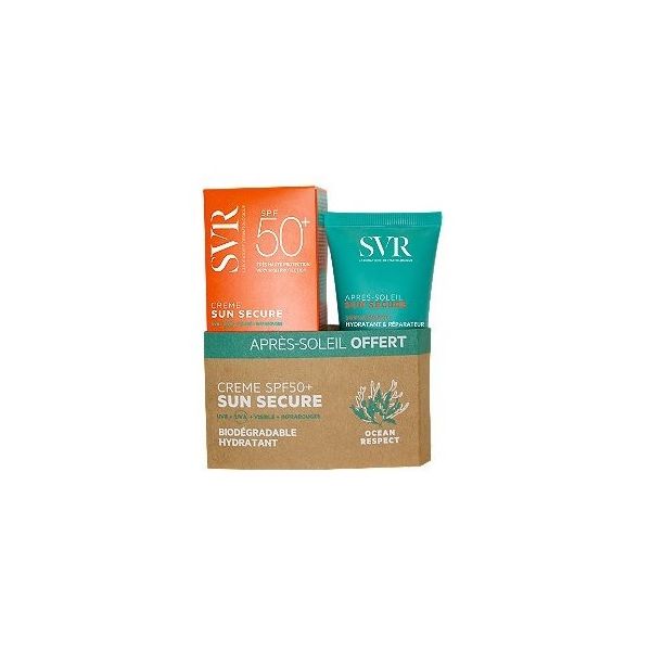 SVR SUN SECURE CRÈME SPF50+ 50ML + LAIT APRÈS-SOLEIL 50ML OFFERT