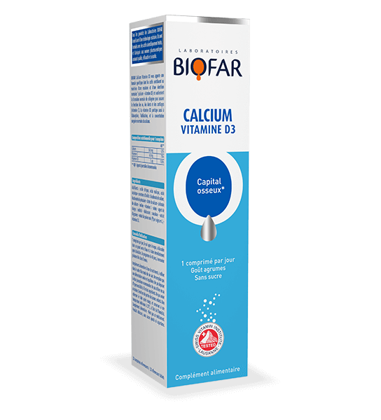 BIOFAR CALCIUM VITAMINE D3 20 COMPRIMES