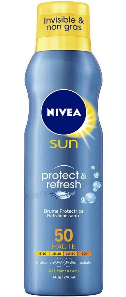 NIVEA BRUME PROTECTRICE RAFRAÎCHISSANTE PROTECT & REFRESH FPS 50 200 ML