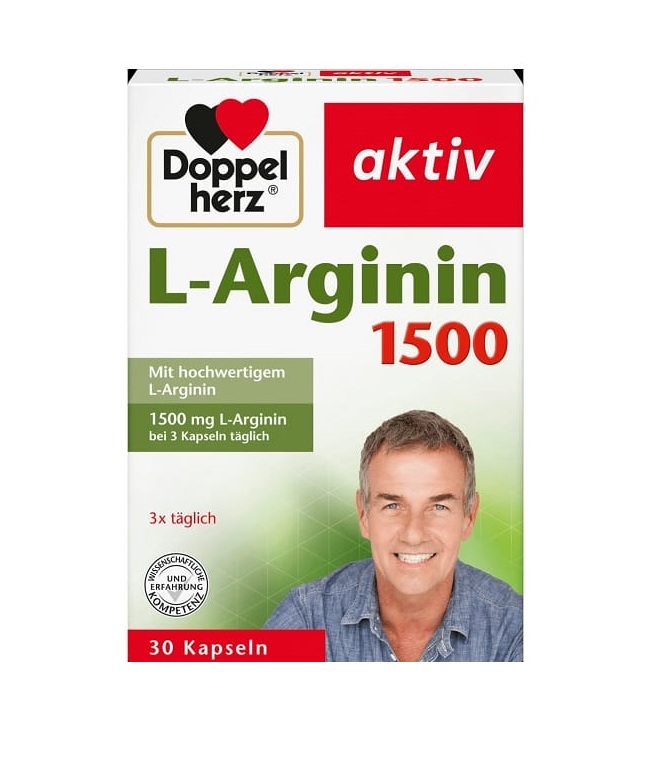 DOPPEL HERZ AKTIV L-ARGININ 1500MG 30 CAPSULES