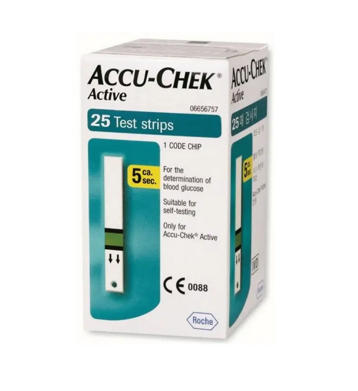 ACCU-CHEK ACTIVE BANDELETTES - 25 TEST