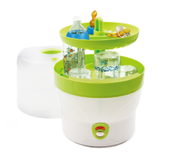 H+H STERILISATEUR DE BIBERONS, 6 BIBERONS VERT