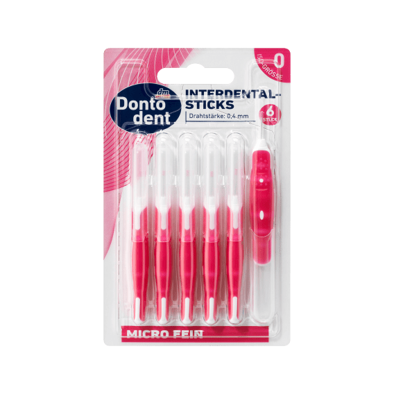 DONTODENT BROSSE INTERDENTAIRE ROSE 0.4 mm 6 PCS
