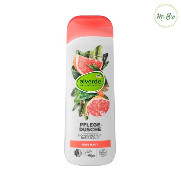 ALVERDE GEL DOUCHE PAMPLEMOUSSE BIO, BAMBOU BIO, 250 ML