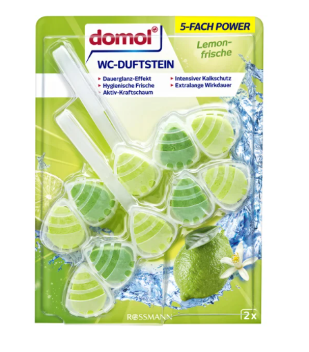 DOMOL PIERRE PARFUMÉE WC 5 FOIS FRAÎCHEUR CITRON 110G