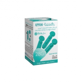 AMAN LANCETS 50U 28G 1.5MM