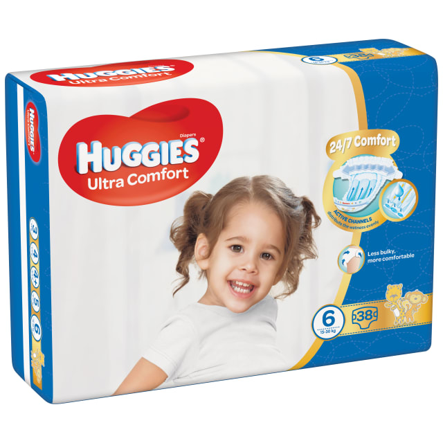 HUGGIES COUCHE T6 38P