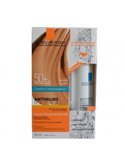 RP ANTHELIOS FONDANTE TEINTEE + EAU ETHERMAL 50ML PACK