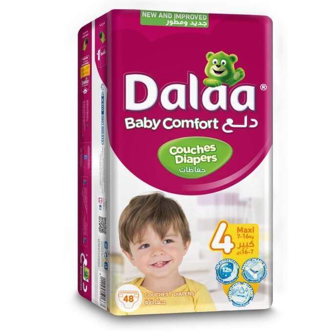 DALAA COUCHES BÉBÉ BABY COMFORT TAILLE 4 MAXI X48PCS