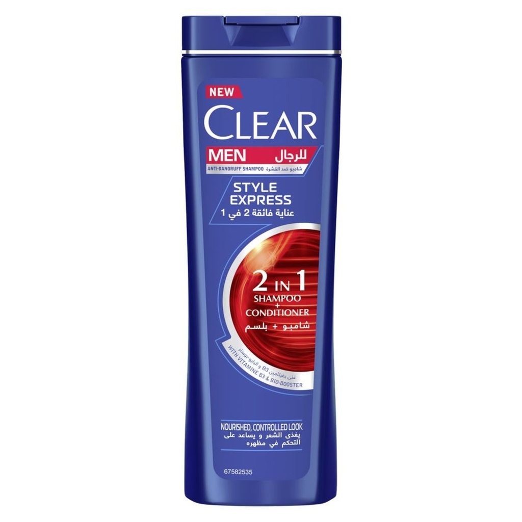 CLEAR CHAMPOO 2 IN 1 STYLE EXPRESS 360ML