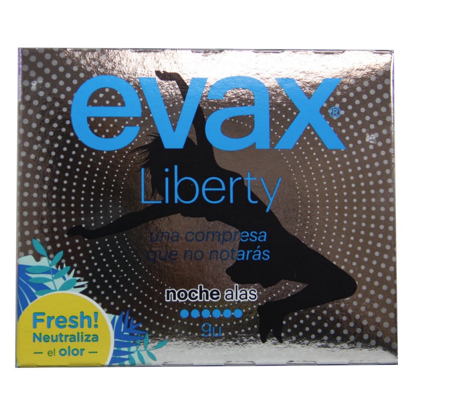 EVAX SERVIETTES HYGIENE LIBERTY NIGHT PADS AVEC AILES