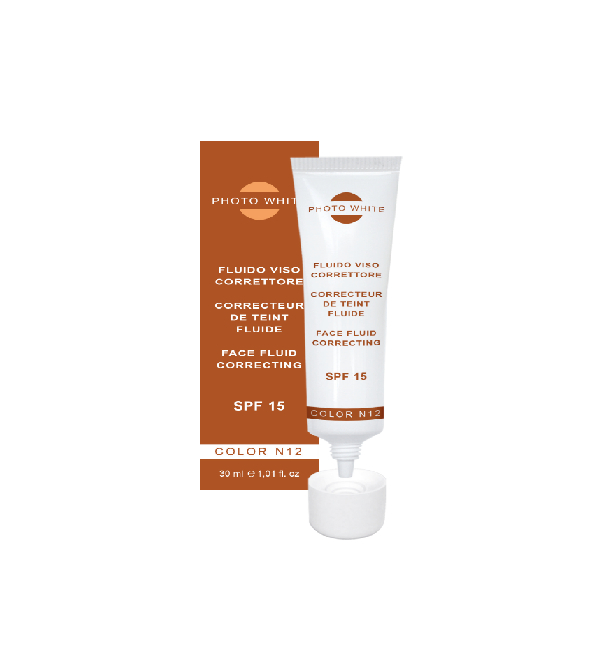 M&D-PHOTOWHITE CORRECTEUR DE TEINT FLUIDE SPF 20 N12