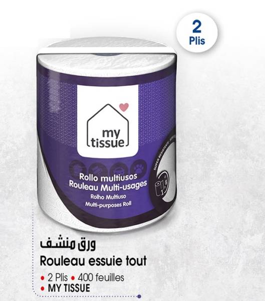 MY TISSUE ROULEAU 400 FEUILLE