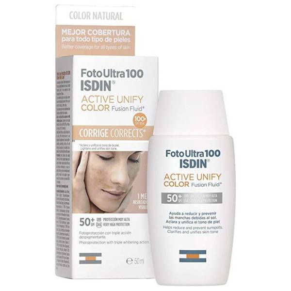 ISDIN FOTO ULTRA ACTIVE UNIFY TRANSPARENT SPF50+ 50ML