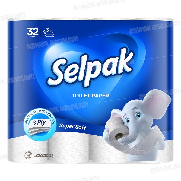 SELPAK PAPIER TOILETTE 3 PLIE - 32 ROULEAUX