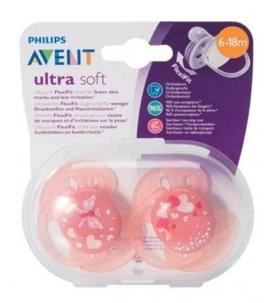 AVENT SUCETTE ORTHODONTIQUE 6-18 M