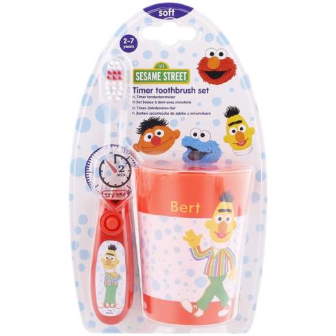 SESAME STREET BROSSE À DENTS AVEC MINUTERIE ET TASSE