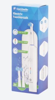 OPTISMILE BROSSE À DENTS ÉLECTRIQUE AVEC SMART TIMER ET ÉTUI DE VOYAGE