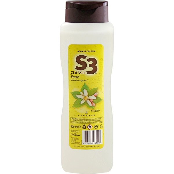 S3 EAU DE COLOGNE 600ML