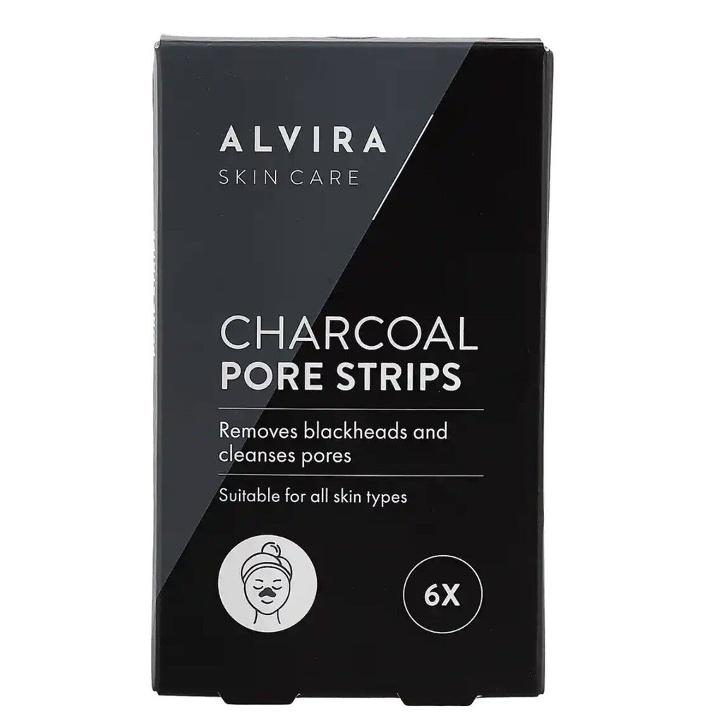 ALVIRA SKIN CARE PATCHES PORE DILATÉS AU CHARBON X6