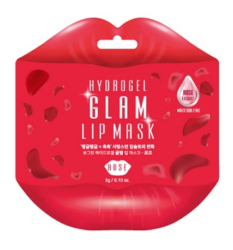 MASQUE HYDROGEL GLAM LIP POUR LES LEVRES AUX EXTRAITS DE ROSE